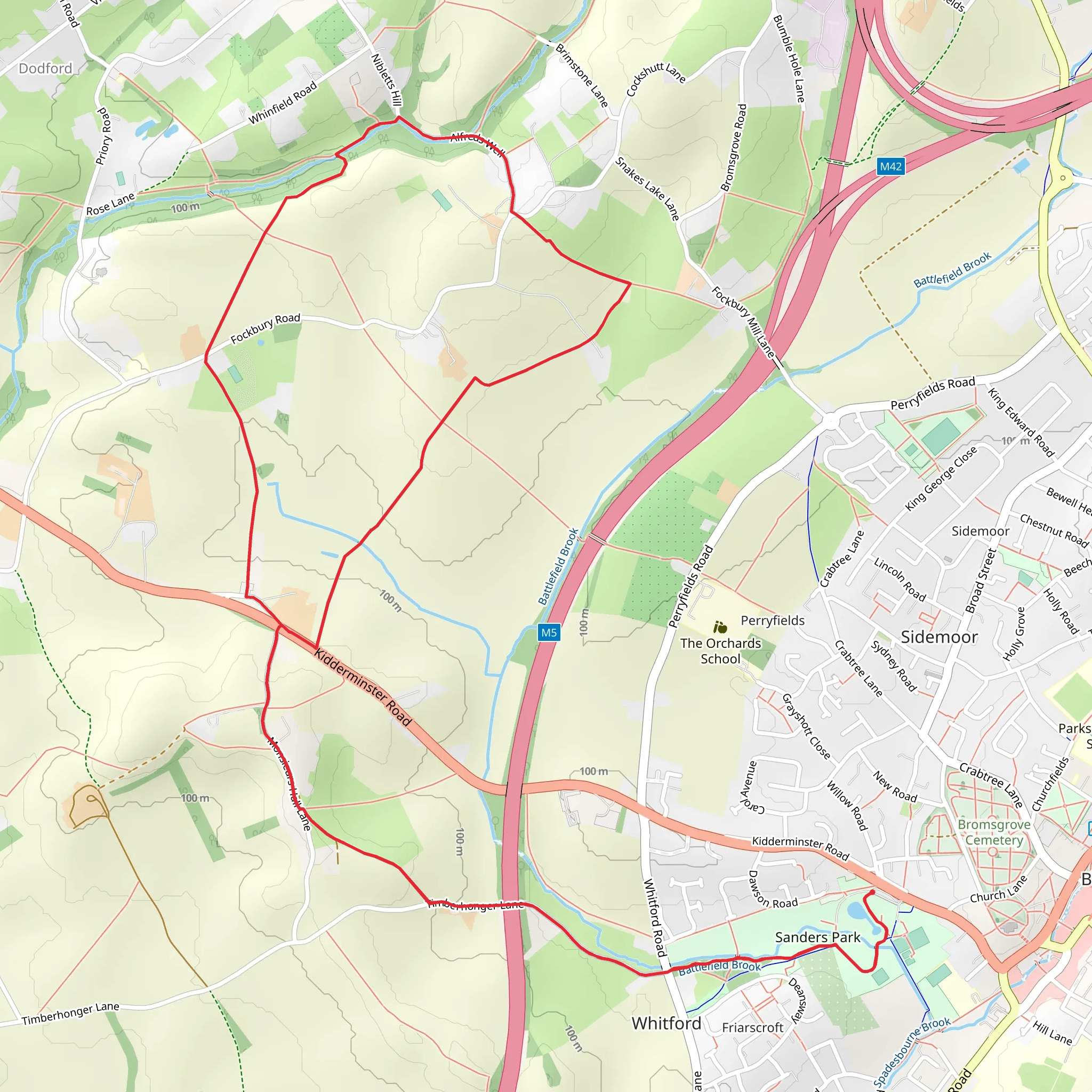 Royal Hunters Walk mobile static map