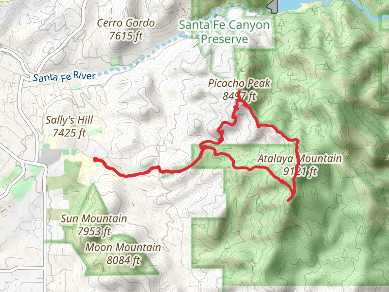 Atalaya Mountain and Picacho Peak Loop via Saint John's Trail