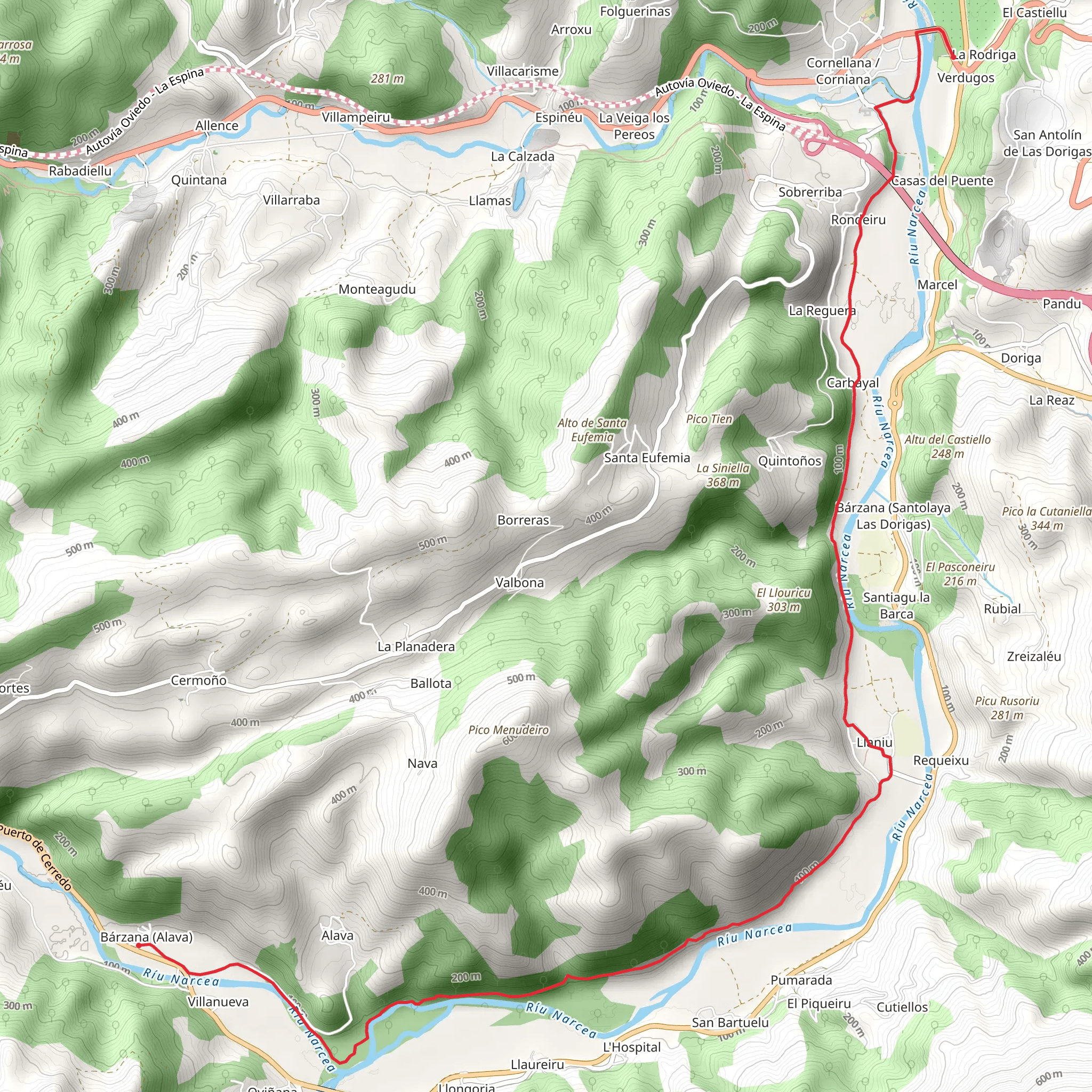 Salmon Route mobile static map