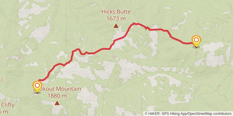 Cle Elum Ridge Trail stage 3 Map