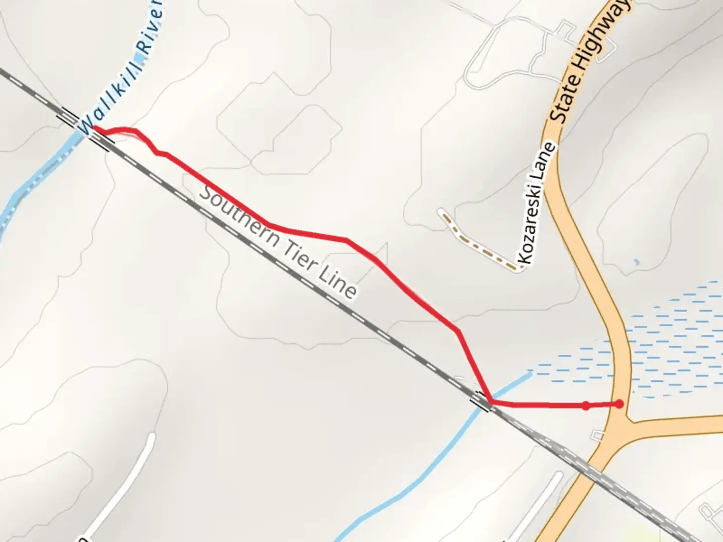 An image depicting the trail Wallkill River Valley and its surrounding area.