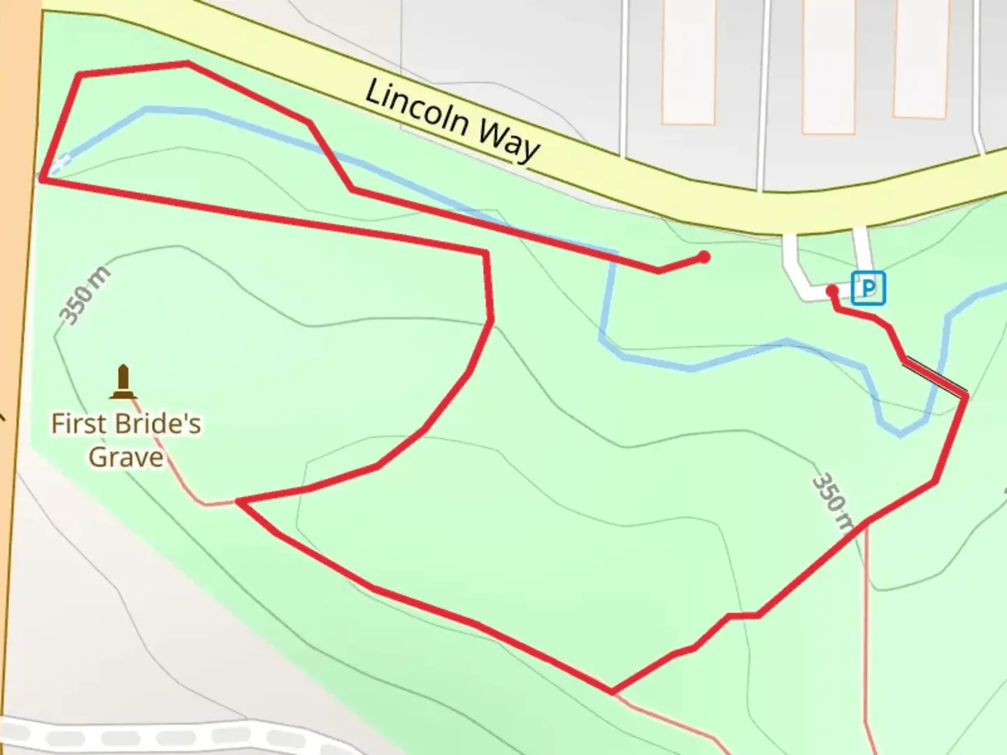 An image depicting the trail South Ravine Park Loop and its surrounding area.