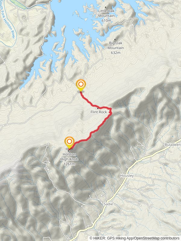 Holston High Knob via Flint Mill Trail