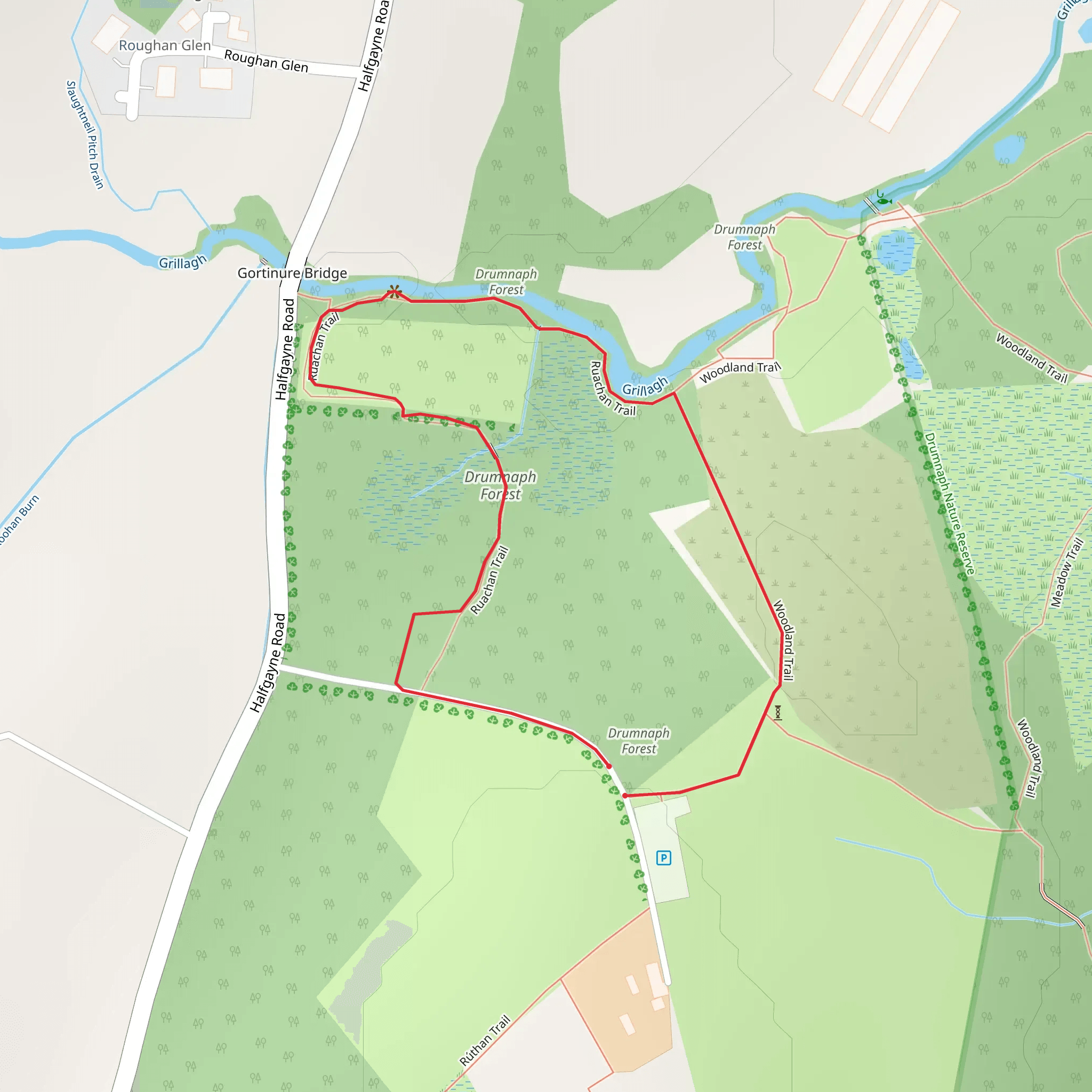 Drumnaph Ruachan Trail mobile static map