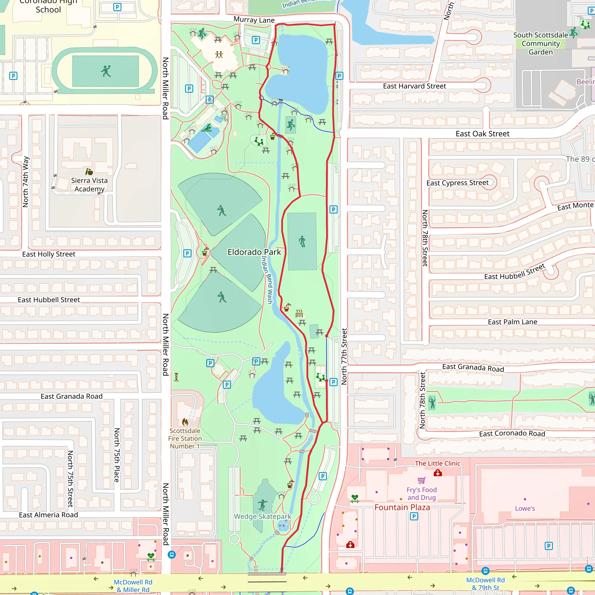 Eldorado Park Loop mobile static map