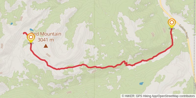 Bacon Rind Creek Trail stage 2 Map