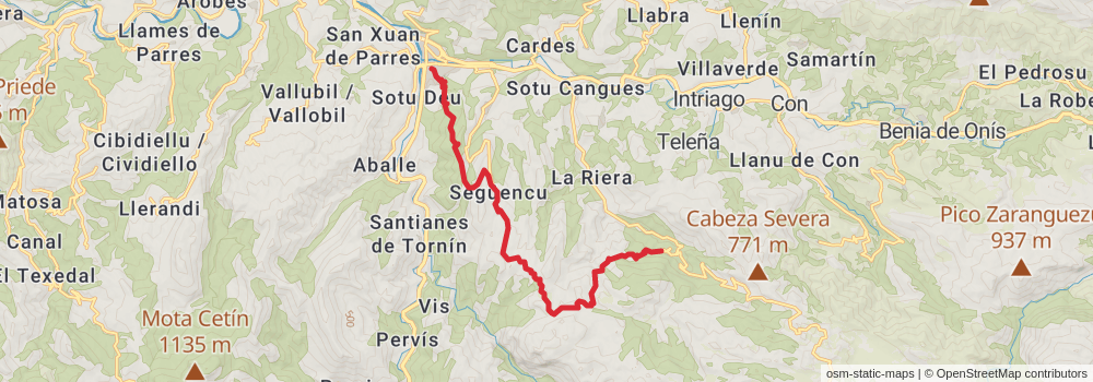 GR 105 Route of the Pilgrimages stage 8 Map