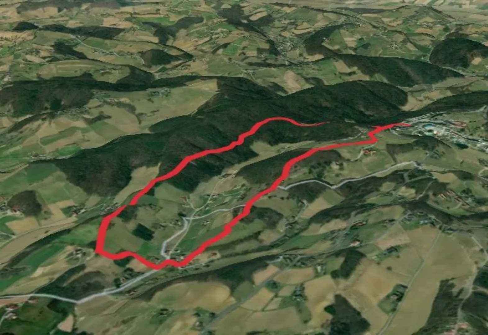 An image depicting the trail Für Grenzgänger - Weg 2 and its surrounding area.