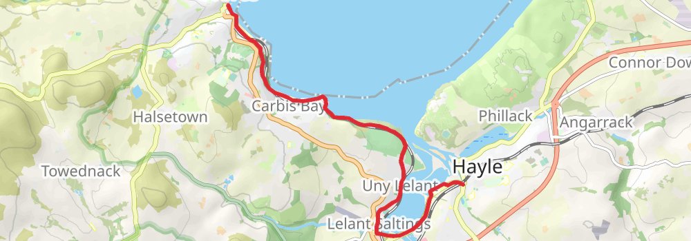 South West Coast Path stage 20 Map