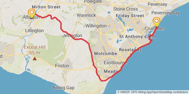 Sussex Hospices Trail stage 10 Map