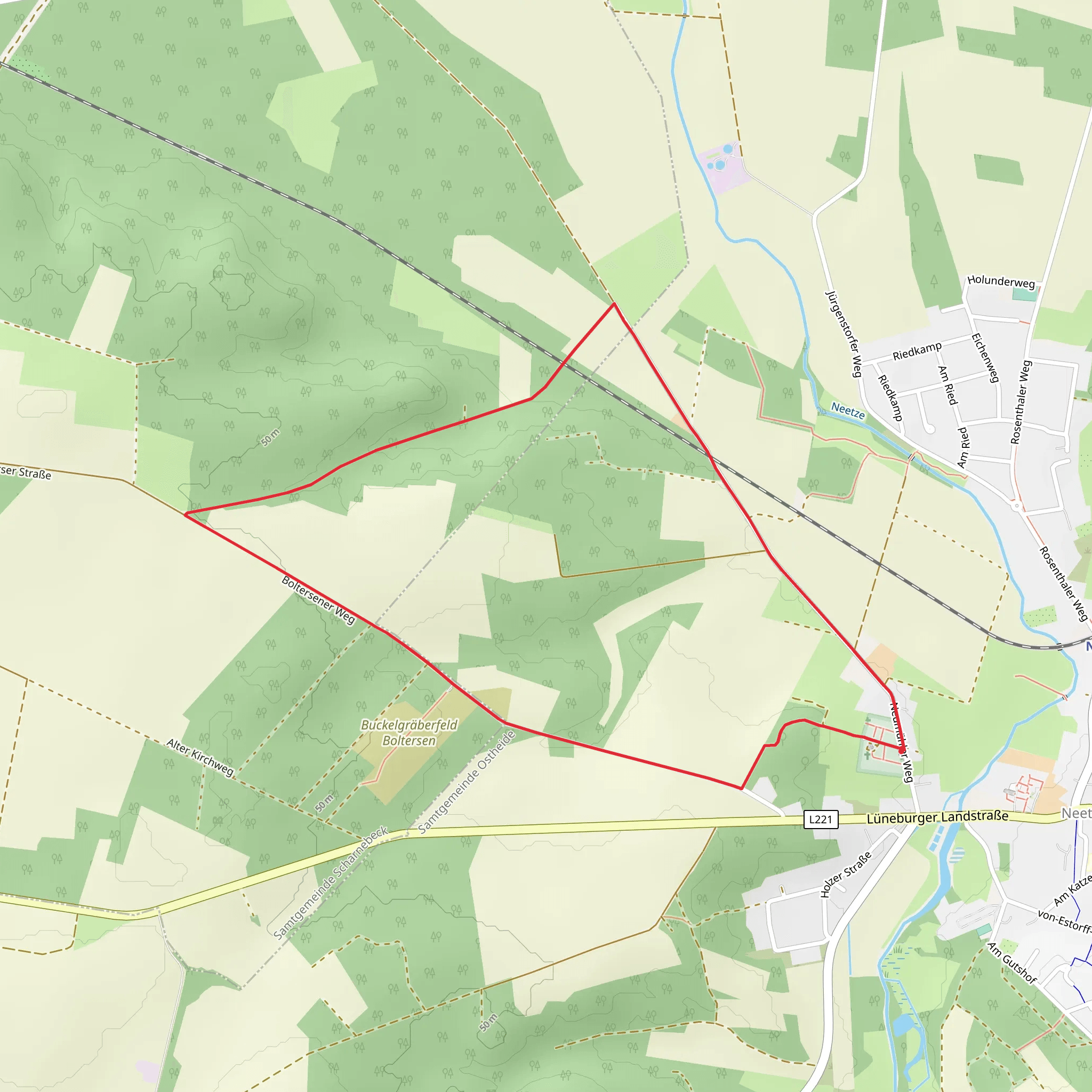 Wanderweg Kleiner Rehberg Loop mobile static map