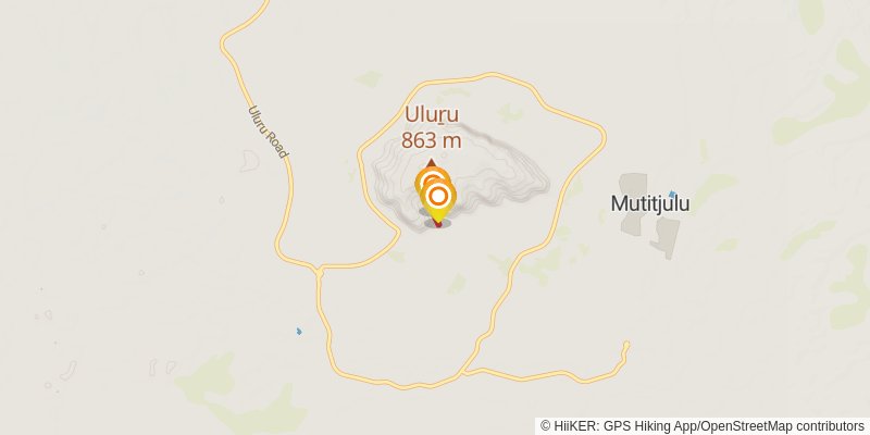 Uluru Base Walk spur 2 Map