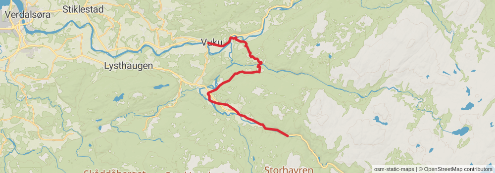 St Olavsleden stage 24 Map