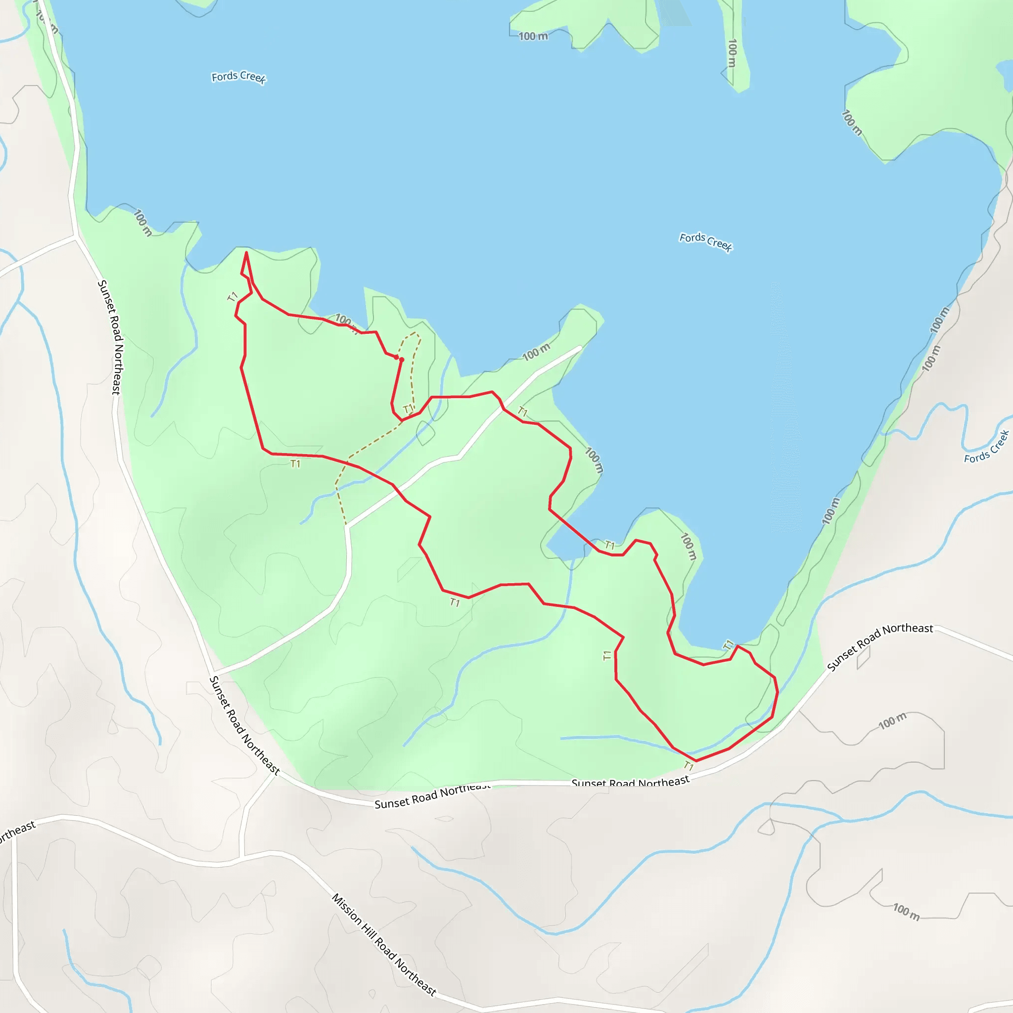 Fords Creek South Loop mobile static map