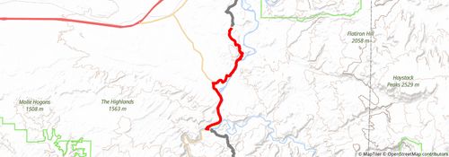American Discovery Trail South Route stage 283 Map