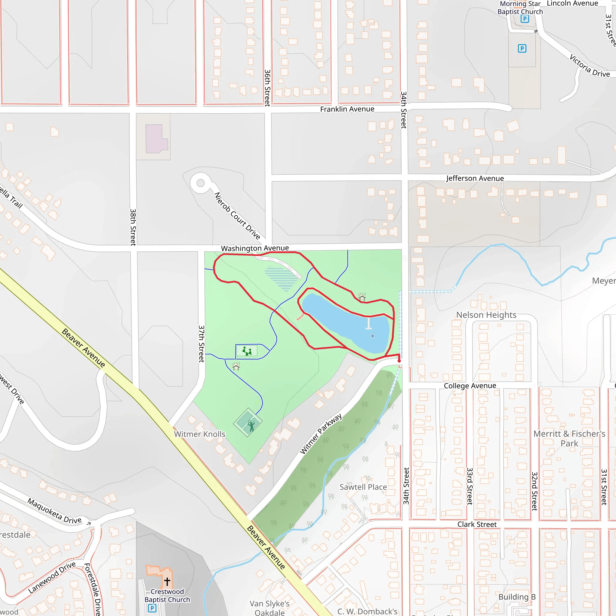 Witmer Parkway Loop mobile static map