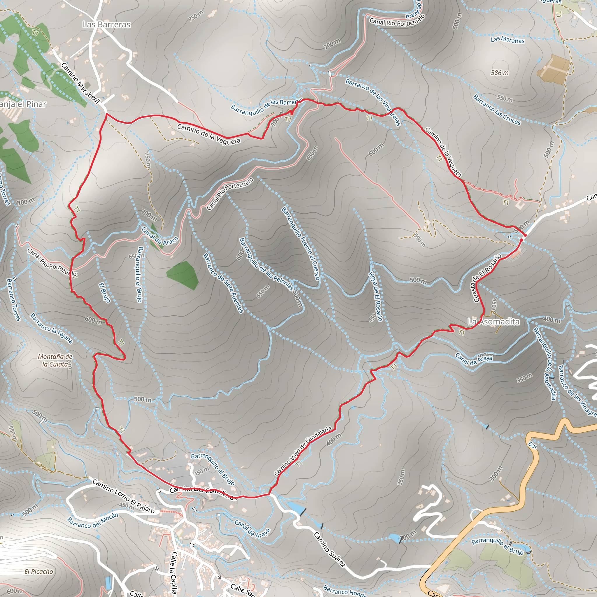 SL TF 301 Las Barreras Circular mobile static map