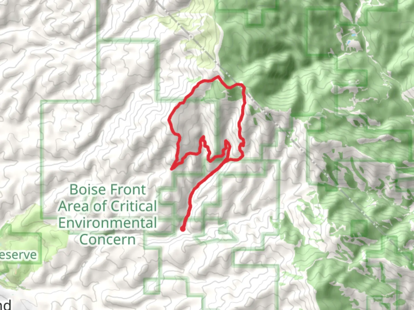 An image depicting the trail Femrite's Patrol - Five Mile Gulch Loop and its surrounding area.