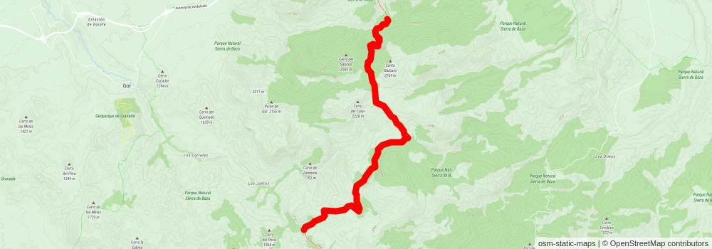 GR 7 - Andalucia stage 21 Map