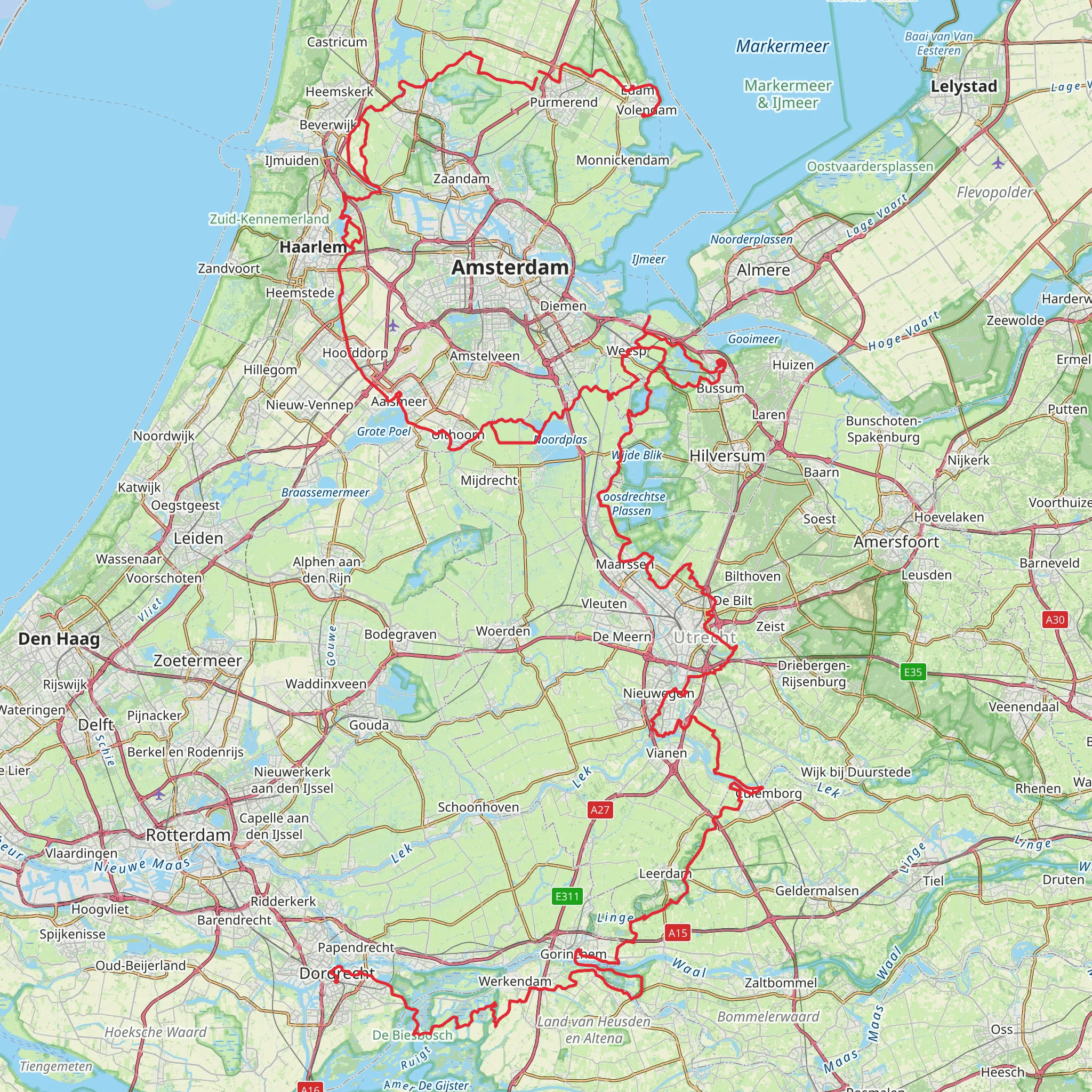 Waterliniepad mobile static map