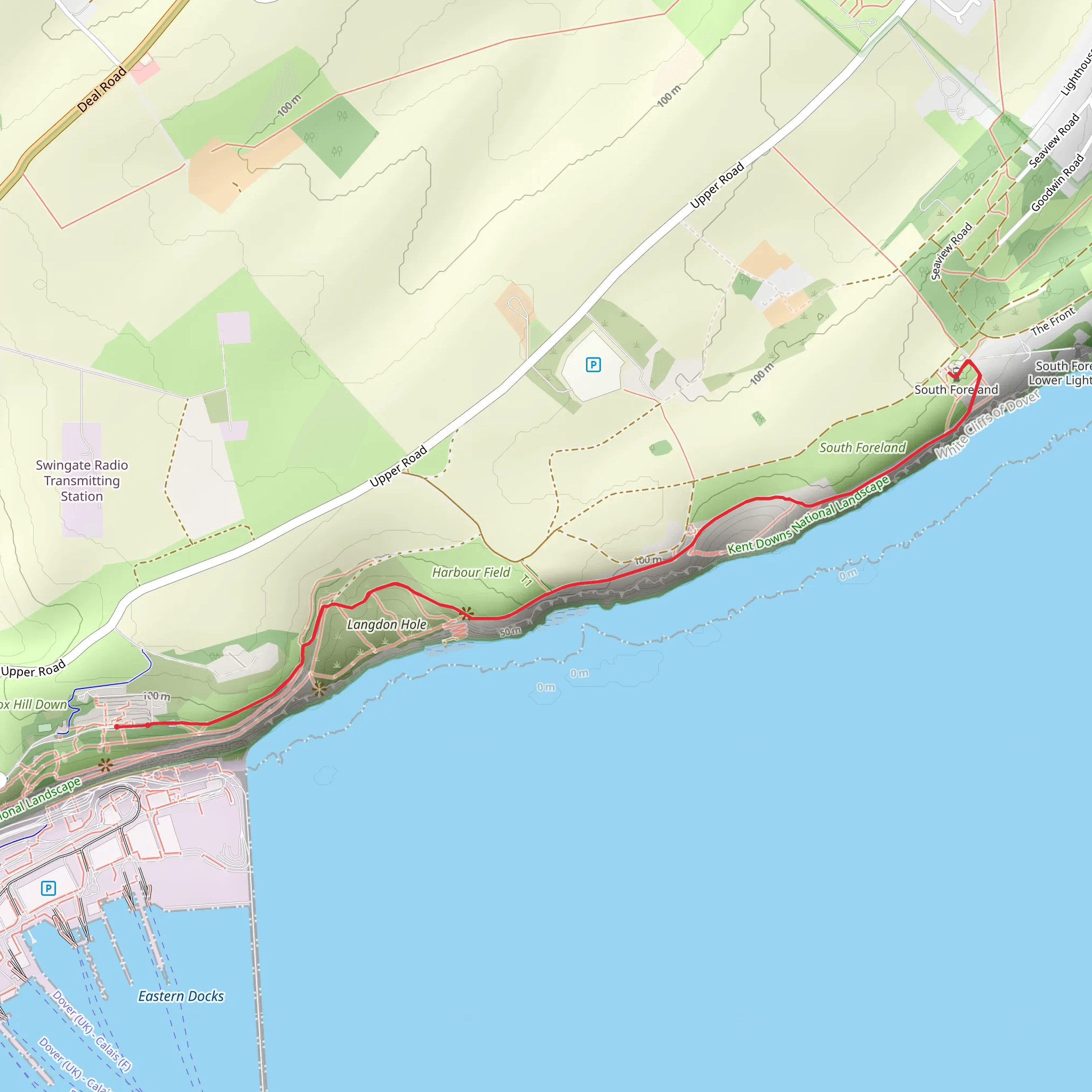 Langdon Hole and Fan Bay mobile static map
