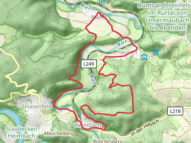 Rur via Hausen and Heimbacher Burgen LoopLoop