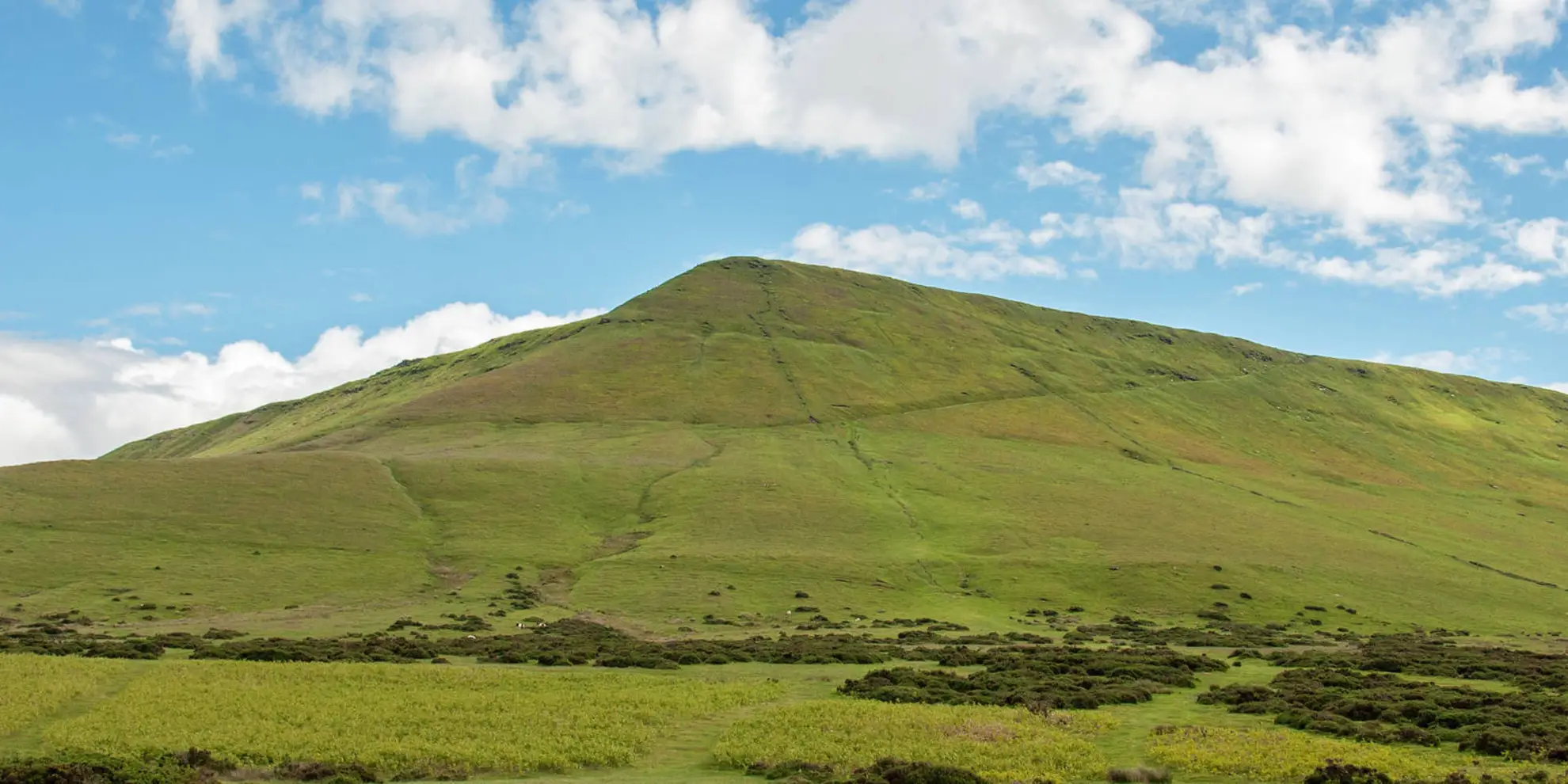 An image depicting the trail Craswall Priory and Hay Bluff and its surrounding area.