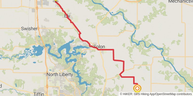 American Discovery Trail - North stage 25 Map