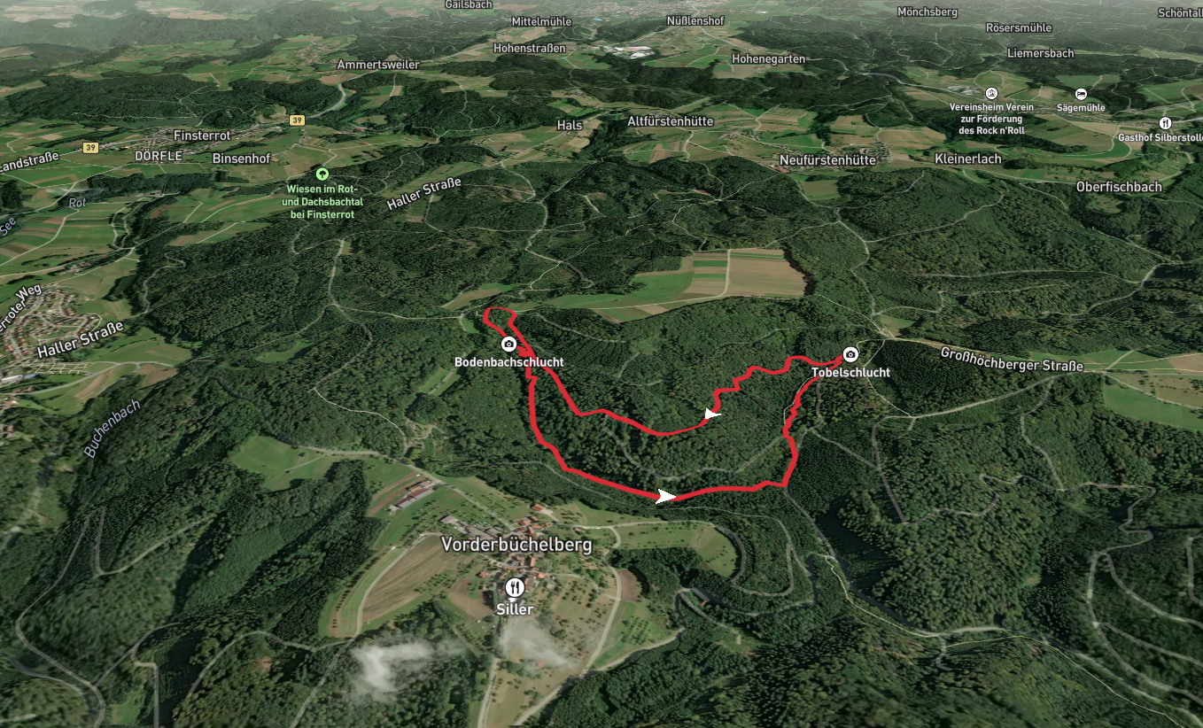 Bodenbachschlucht and Hohler Stein Loop