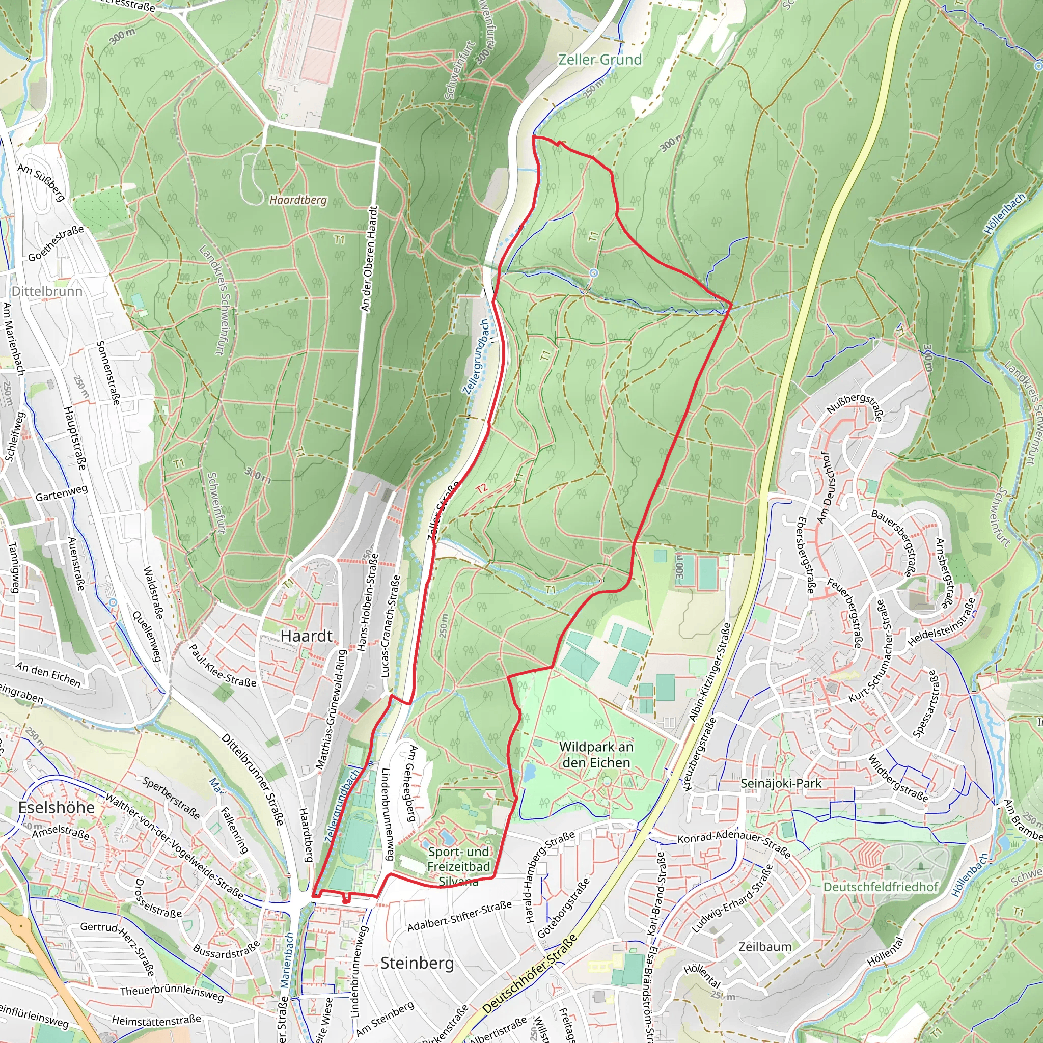 Weitsprung Loop mobile static map