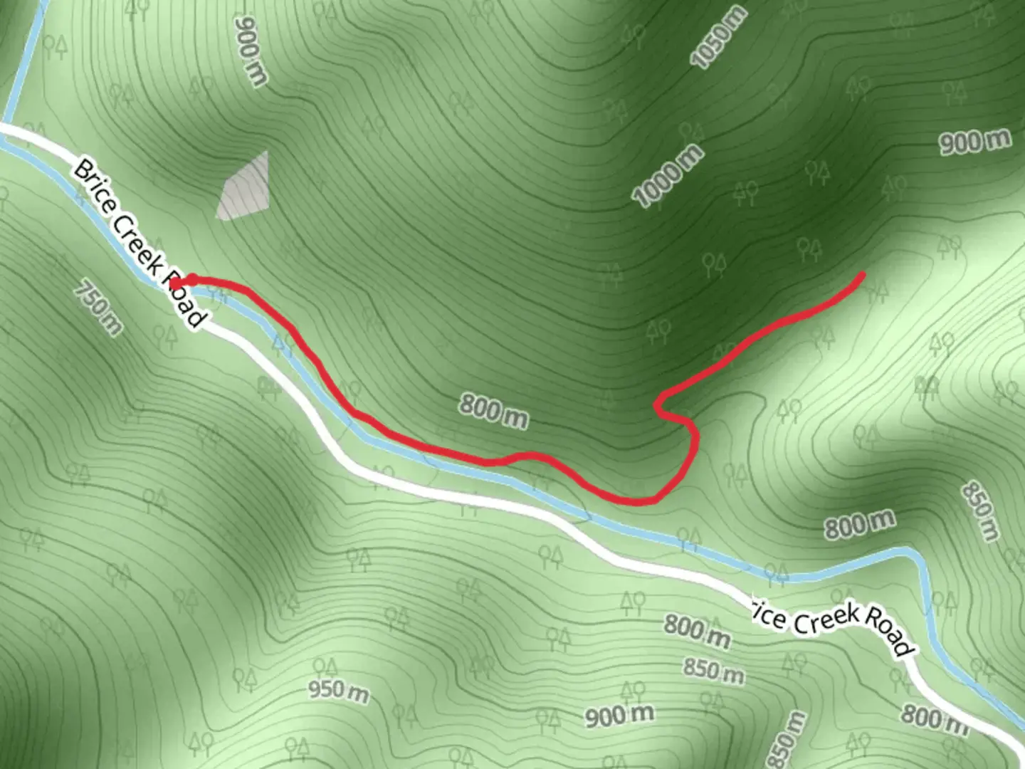 An image depicting the trail Parker Falls Trail and its surrounding area.