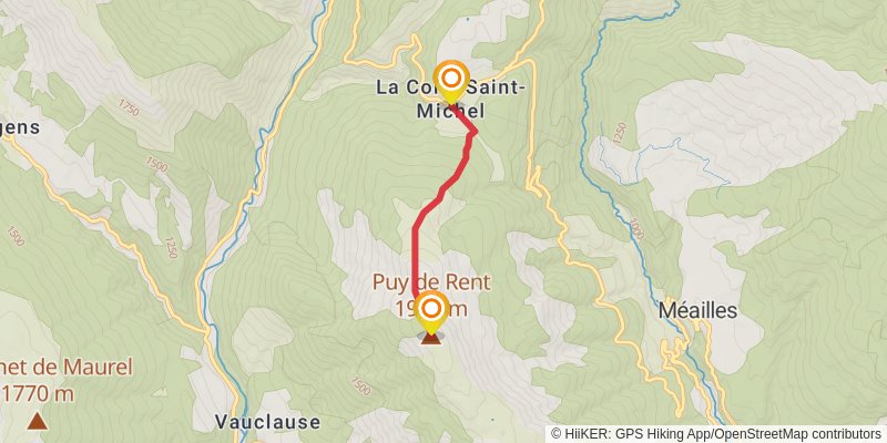 Grande Traversée des Préalpes spur 2 Map