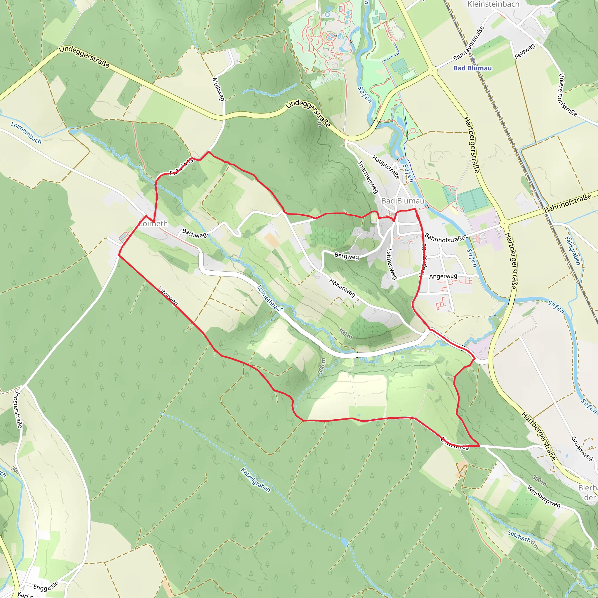 Bad Blumau Village Loop mobile static map