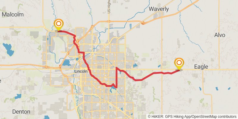 American Discovery Trail - North stage 48 Map