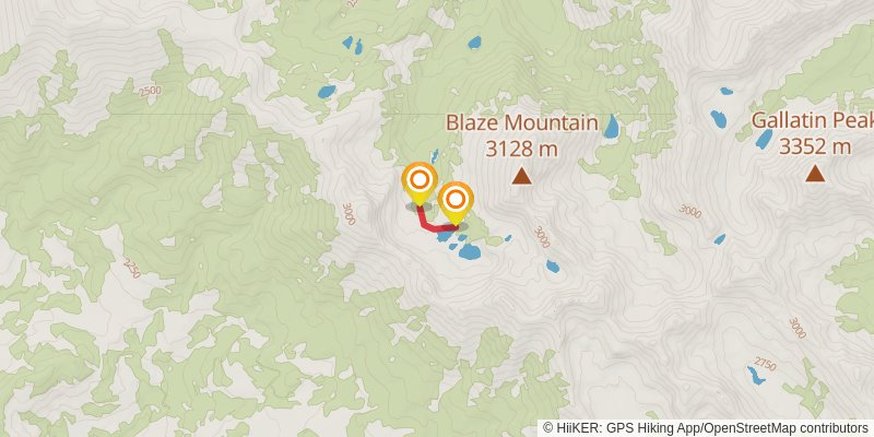 Spanish Peaks Loop spur 1 Map