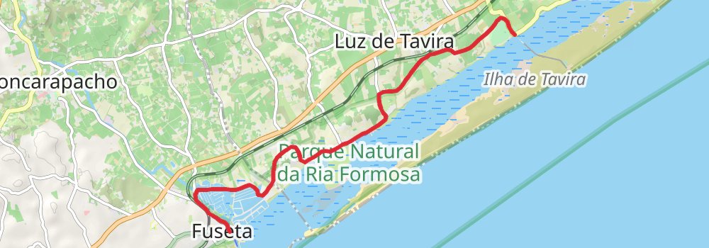 Algarve Coast Authentic East 5-Day Gentle Tour (Hillwalk Tours) stage 2 Map