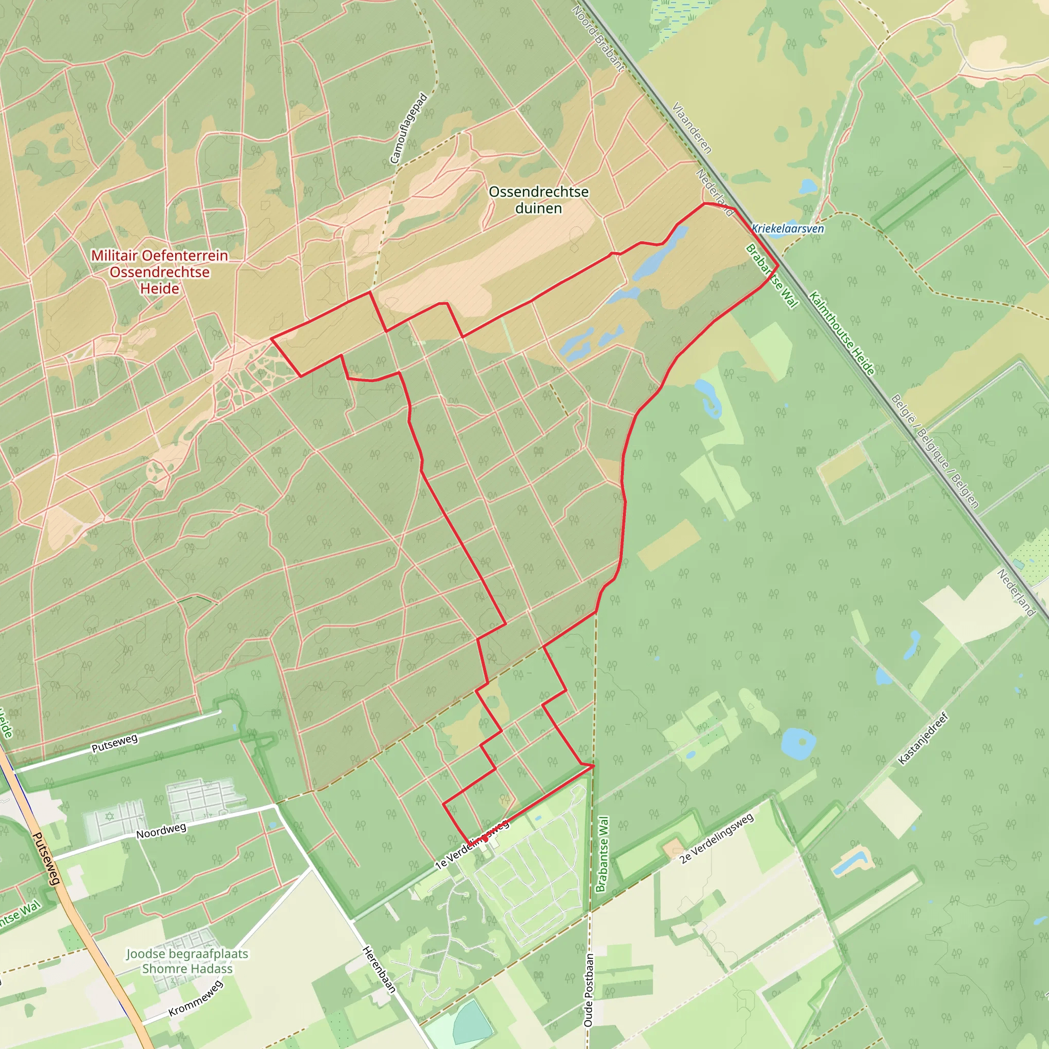 Verbindingsdreef and Kraaienberg Loop mobile static map