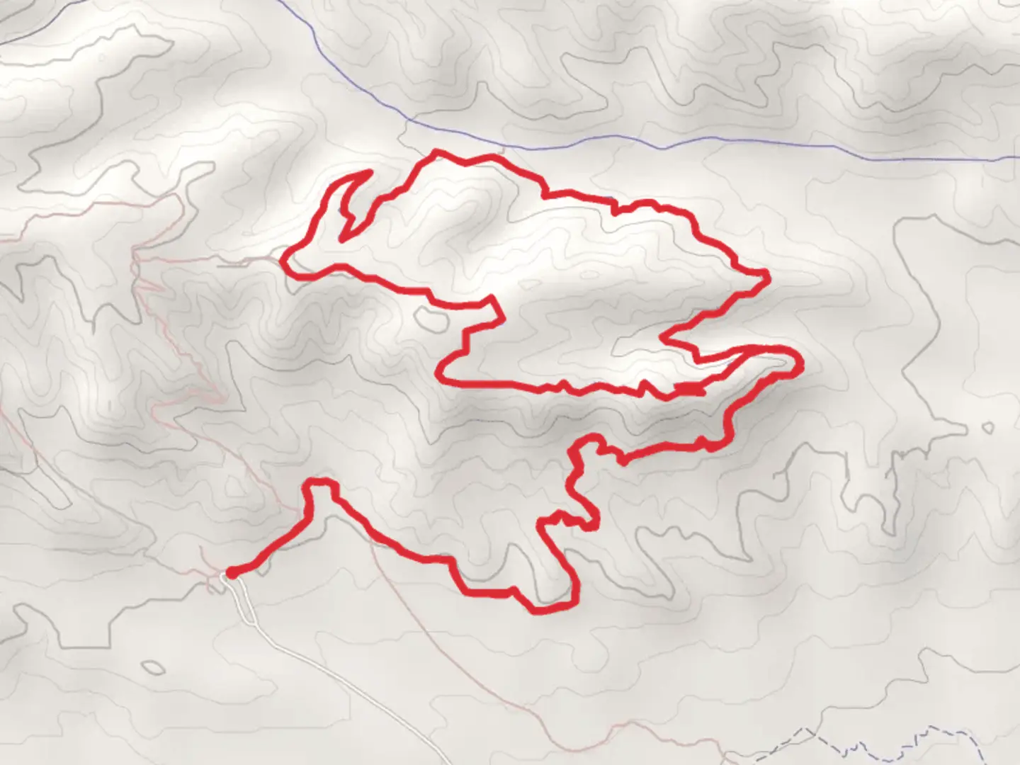 An image depicting the trail Mahogany Loop Trail and its surrounding area.