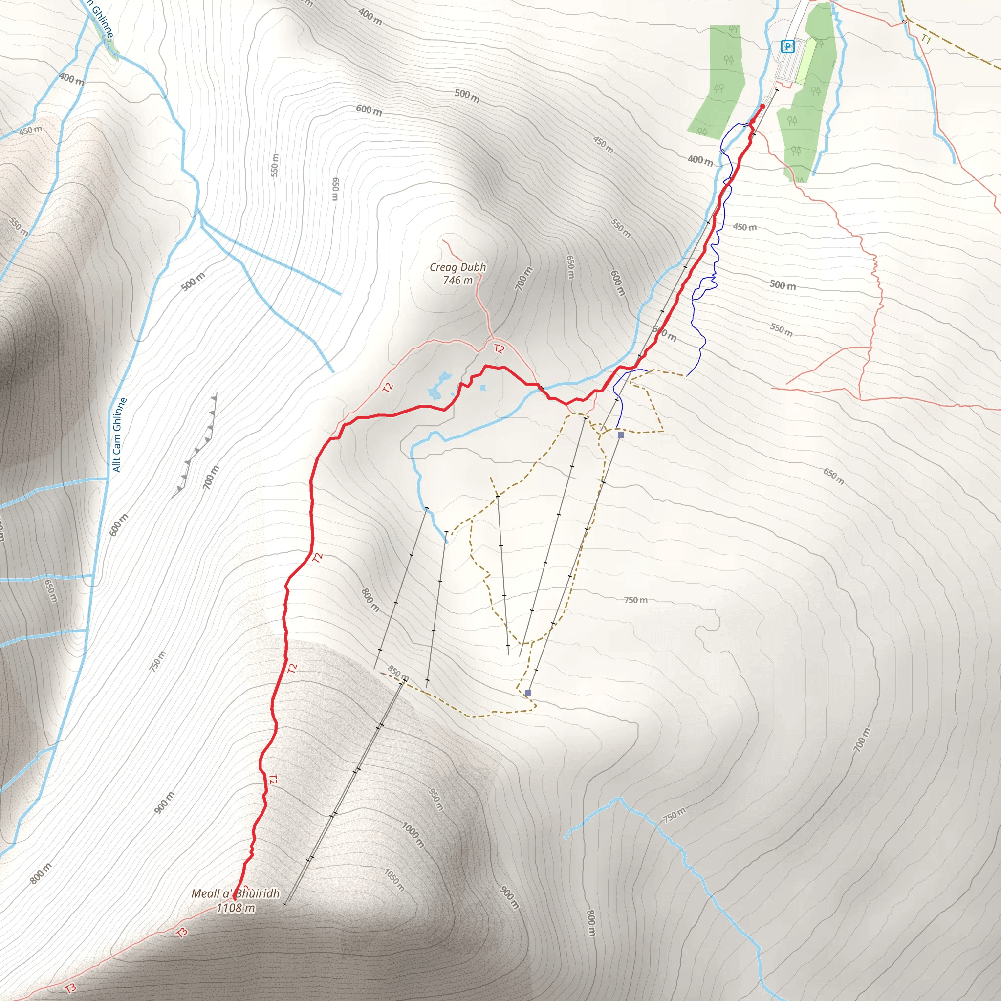 Meall a' Bhùiridh mobile static map