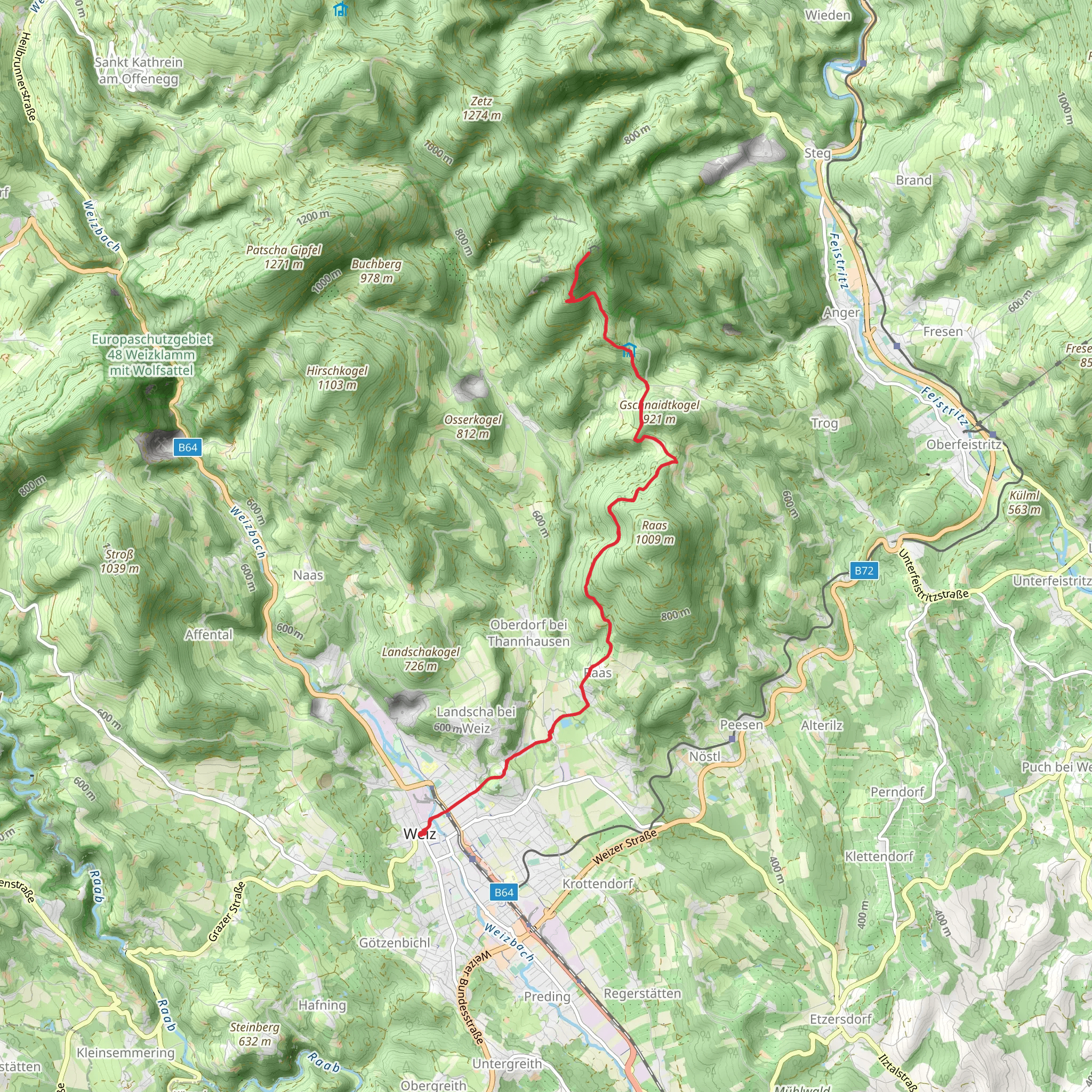 Zetzweg via Raas mobile static map