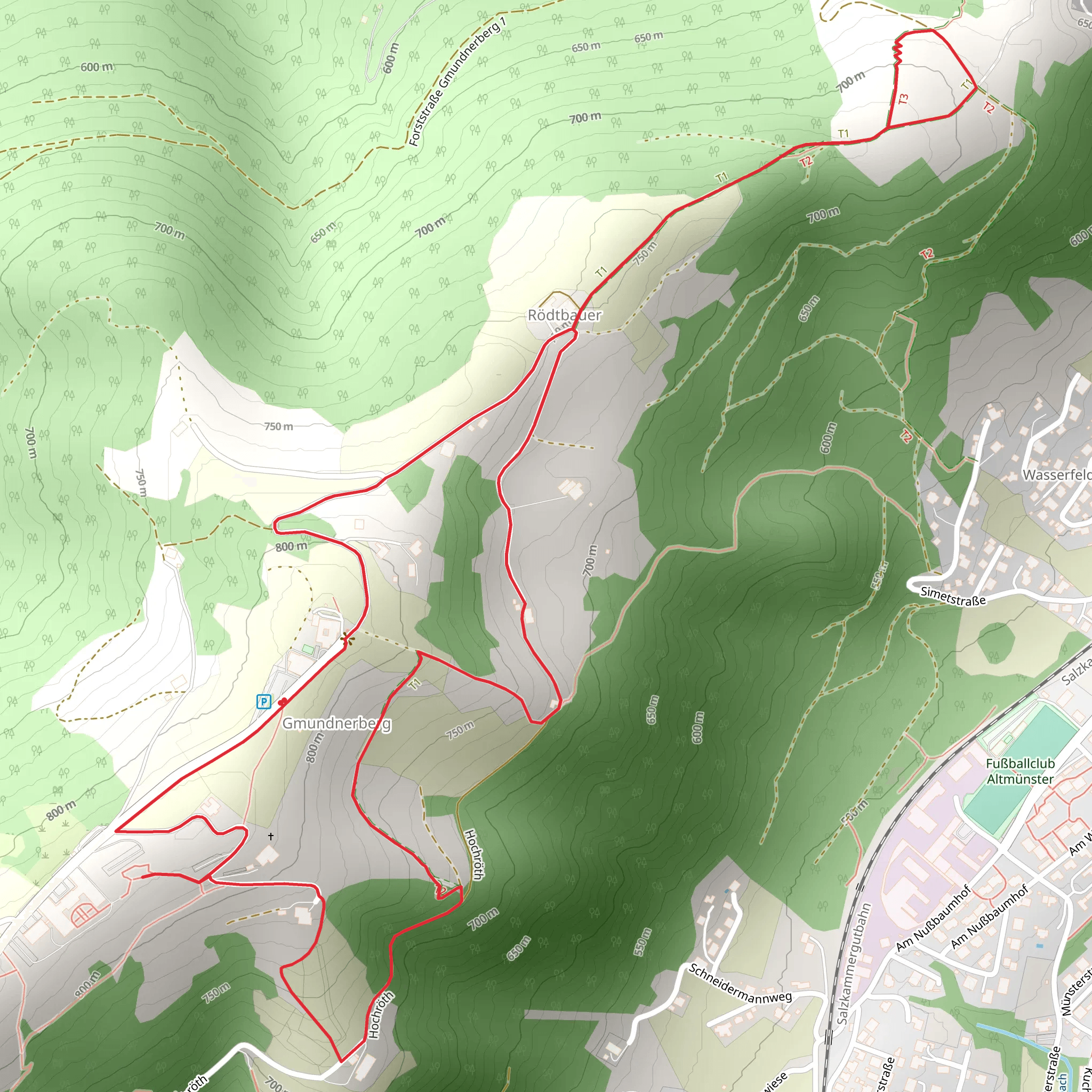 Gmundnerberg Nature Path mobile static map