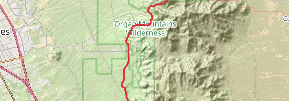 American Perimeter Trail - Southwest Primary stage 74 Map
