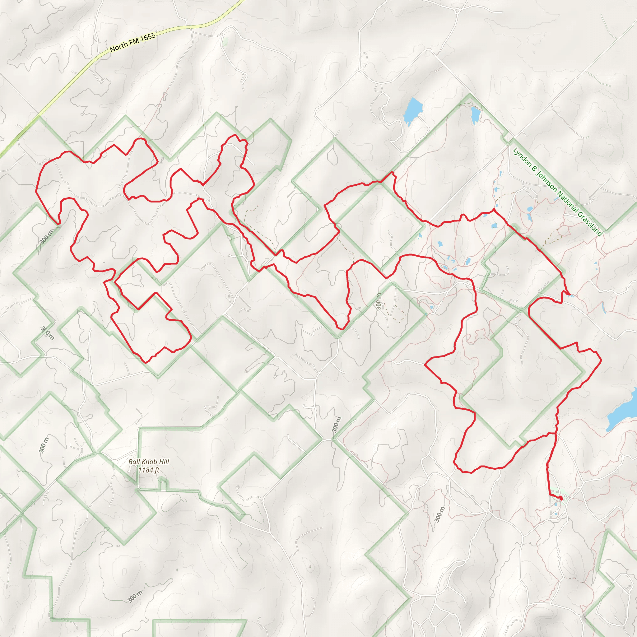 Orange Big Loop Trail mobile static map