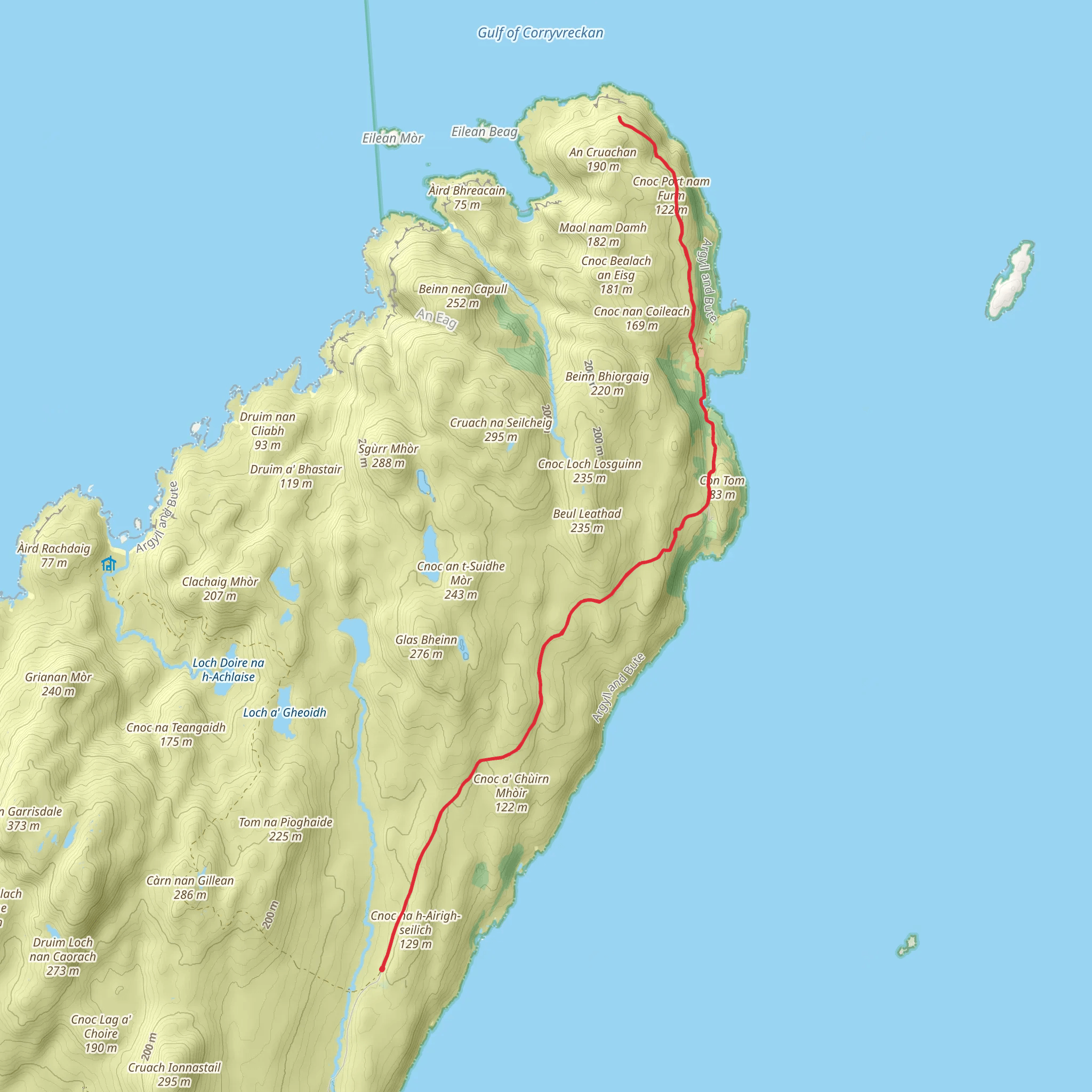 Barnhill and Gulf of Corryvreckan mobile static map
