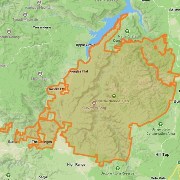 Nattai National Park mobile static map