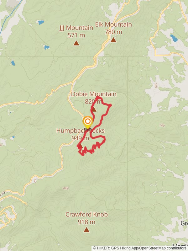 Humpback Rocks and Dobia Mountain via Jack Albright and Appalachian Trail