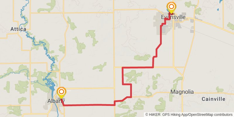 Ice Age National Scenic Trail stage 60 Map