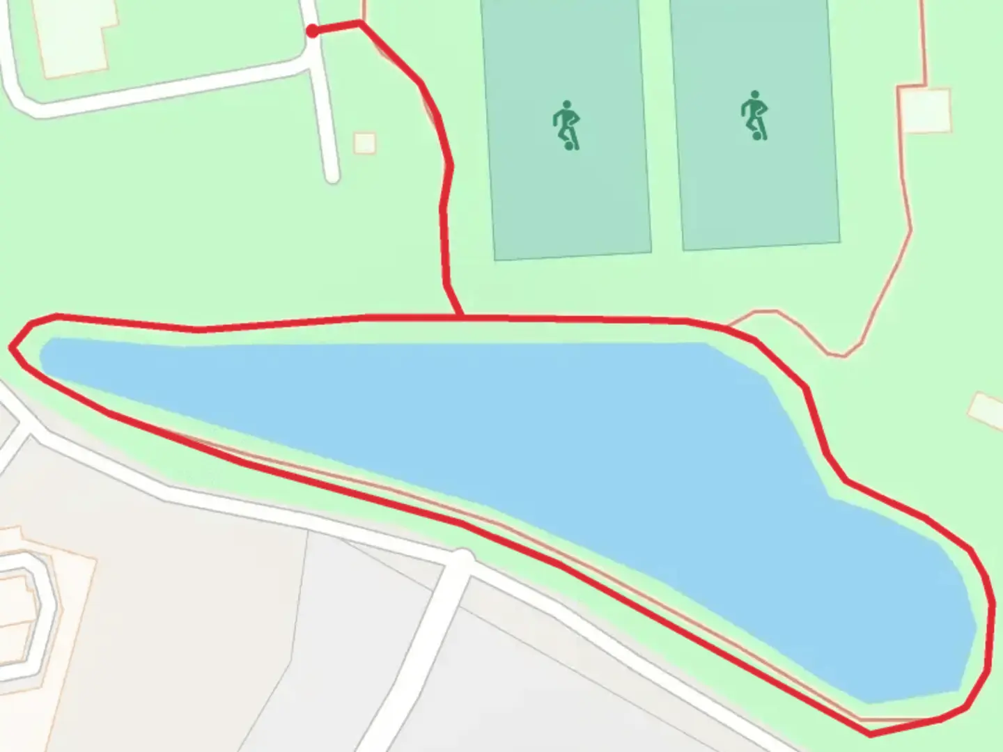 An image depicting the trail DeVaul Henderson Recreational Park Loop and its surrounding area.