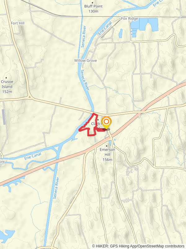 Montezuma Seneca Riverside Loop Trail mobile static map