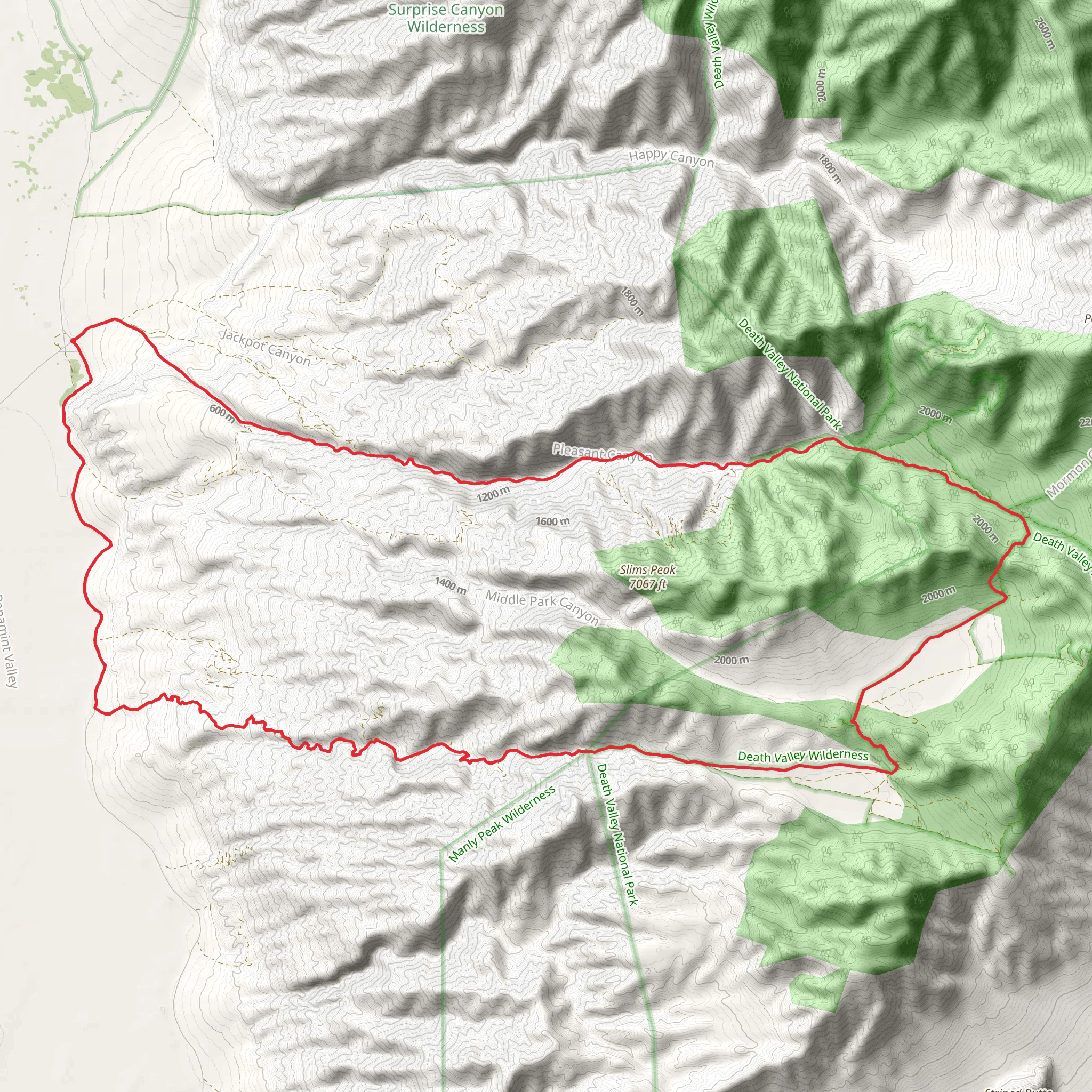 Ballarat - Slims Peak Loop mobile static map